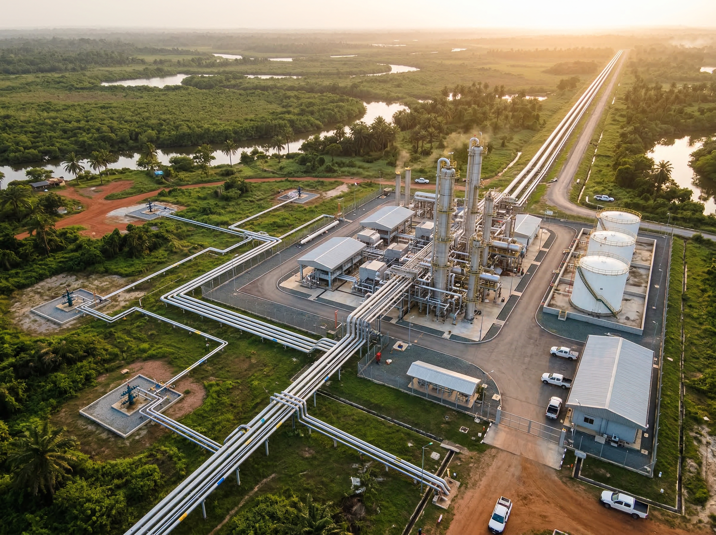 Gas-first integrated energy operations, wellhead to customer